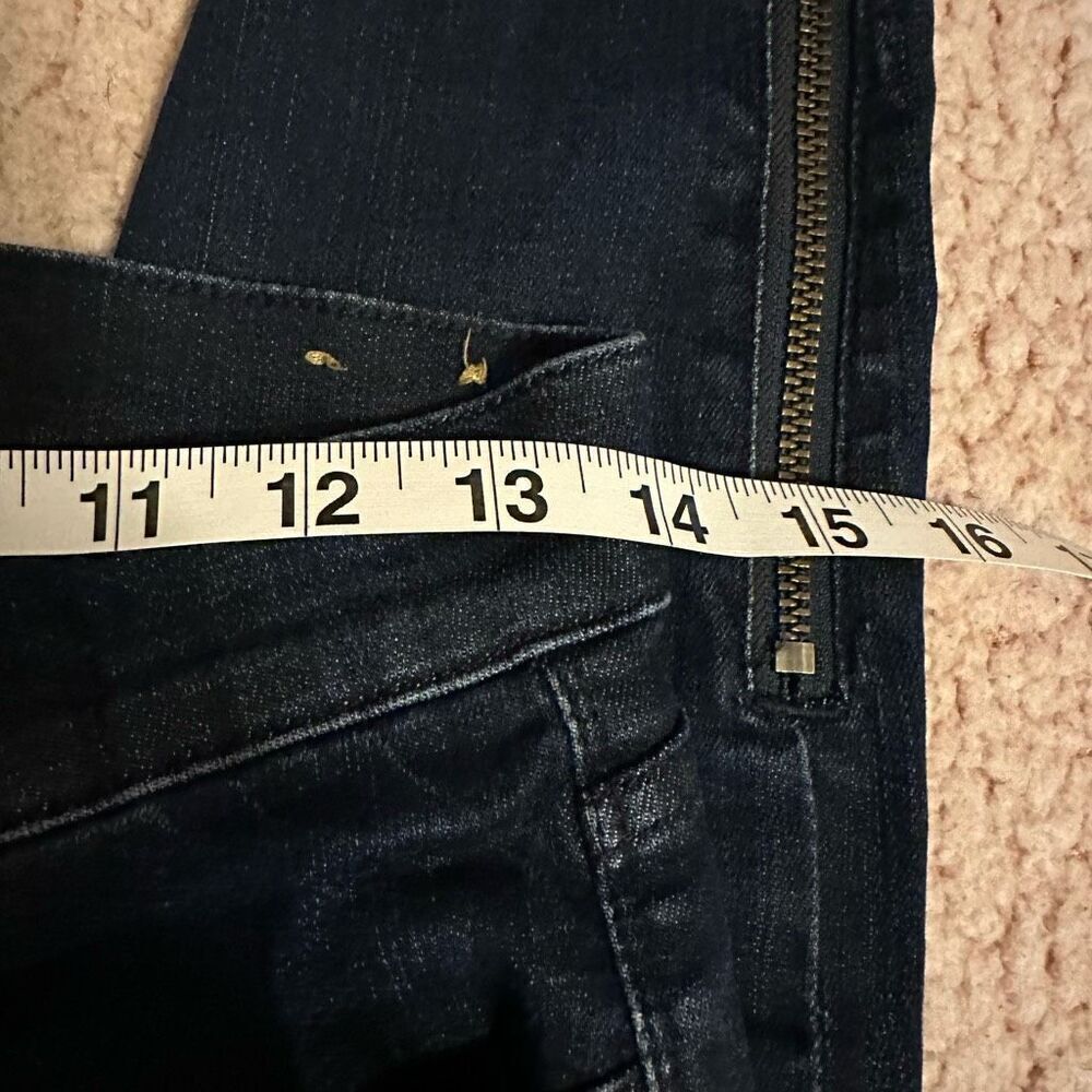 Madewell dark wash skinny skinny zipper ankle jean 25 - Picture 5 of 12